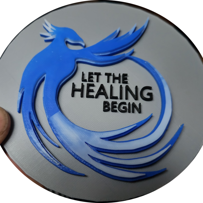 Let the Healing Begin Concept Coaster